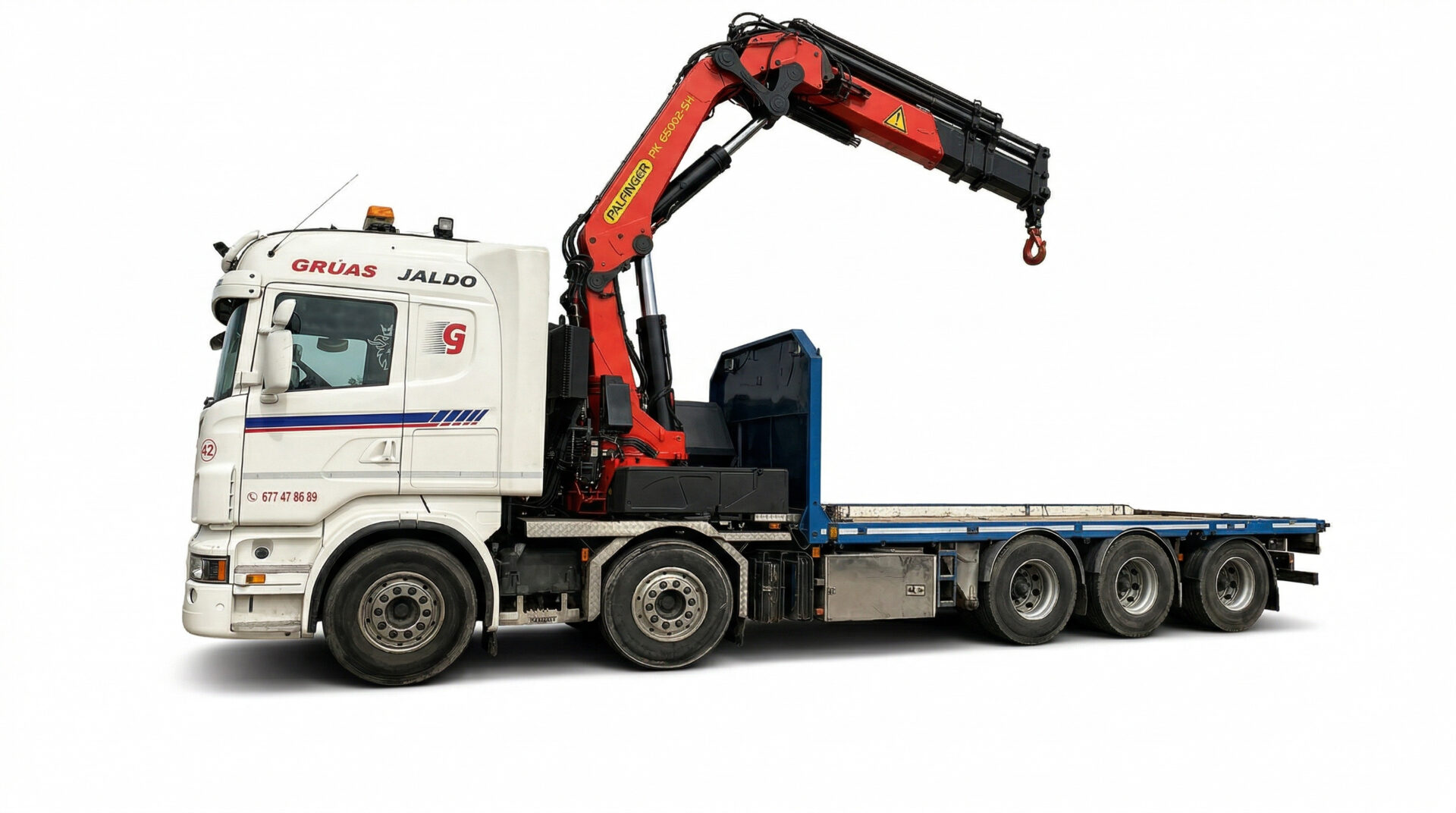 camion scania grua palfinger